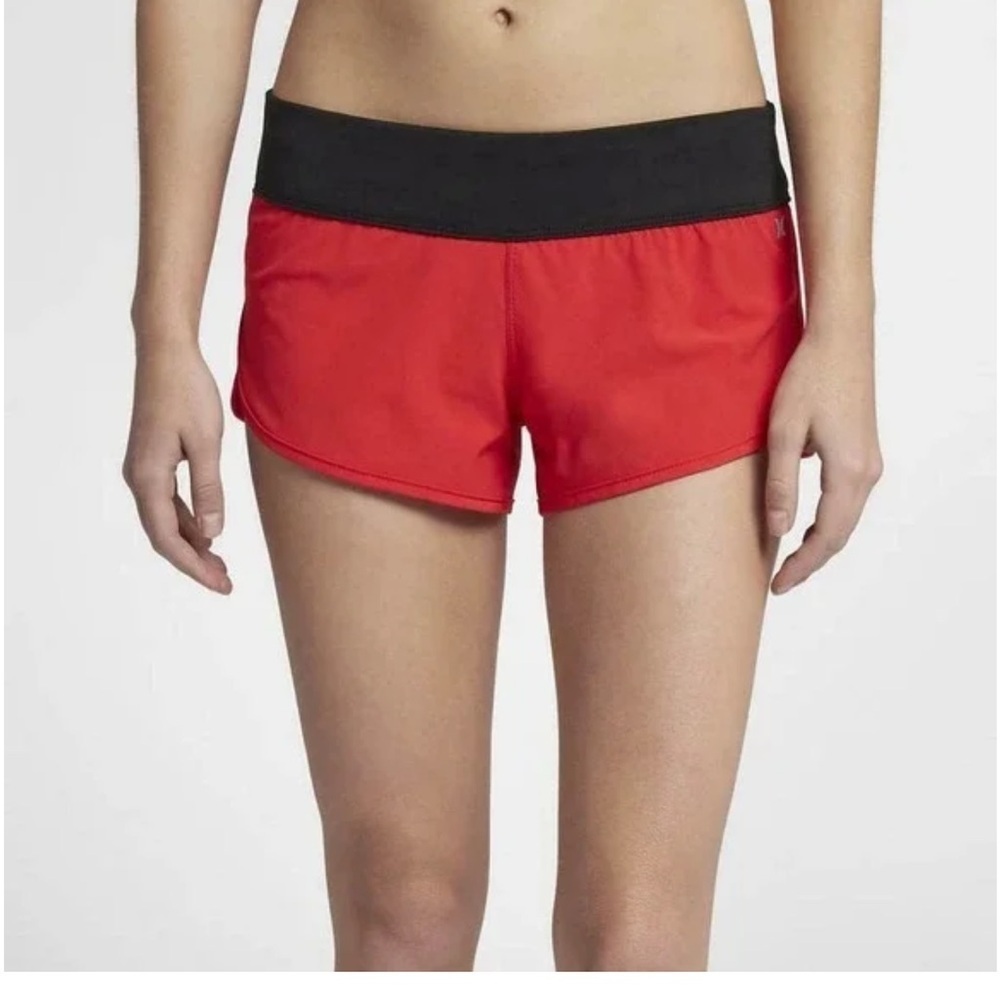 Hurley Phantom 2.5” Red Swim Shorts Board Shorts Size XL